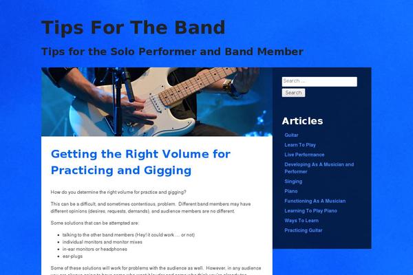 Musik theme site design template sample
