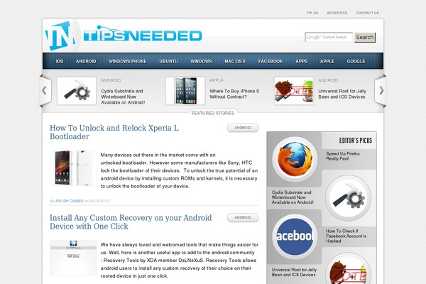 tipsneeded.com site used Enzio_child