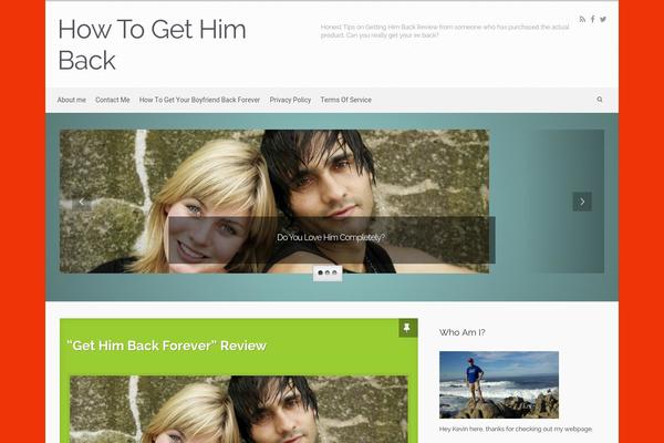 evolve theme site design template sample