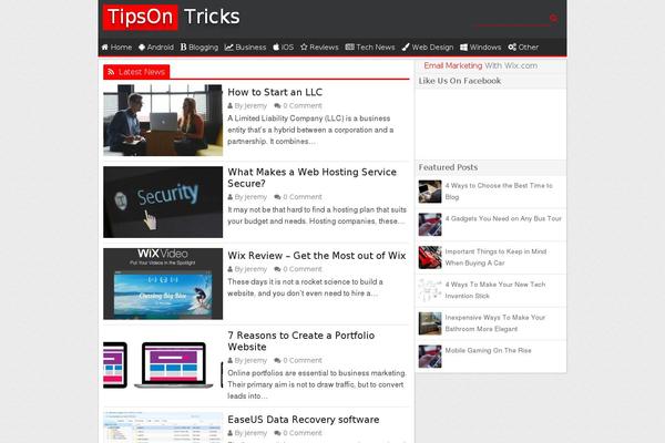 Techblog theme site design template sample