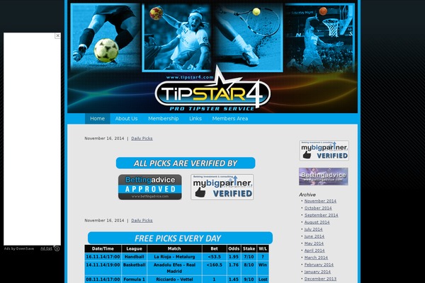 Blueprint theme site design template sample