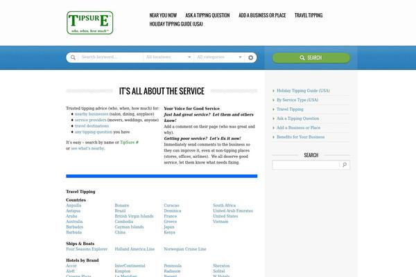 Directory theme site design template sample
