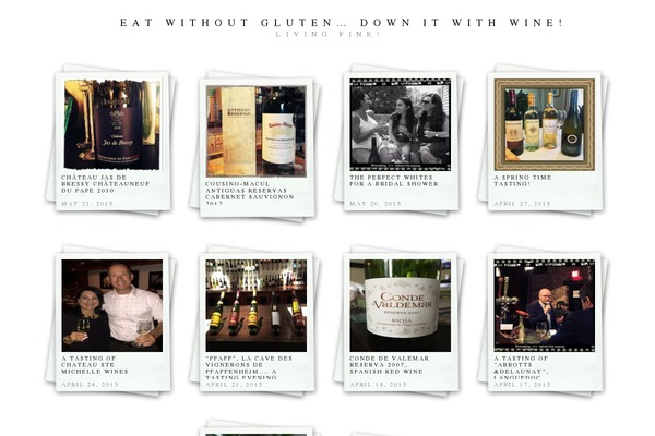 Polaroids theme site design template sample