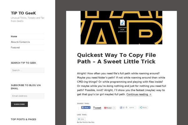 Site using Prettify GC Syntax Highlighter plugin