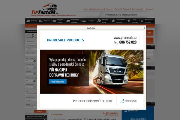 tiptrucker.cz site used Mediacentrum