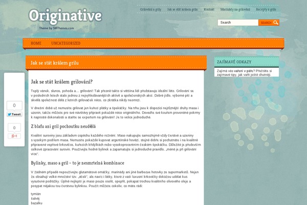 tipy-grilovani.cz site used Originative