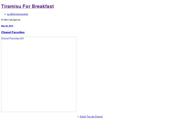 tiramisuforbreakfast.com site used Manifest-wpcom