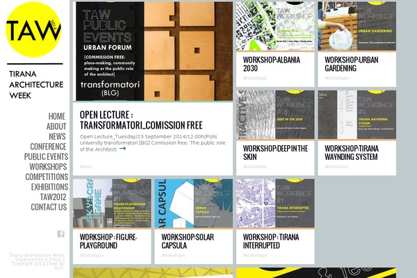 Ubergrid theme site design template sample