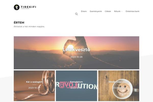 Kalium-child theme site design template sample