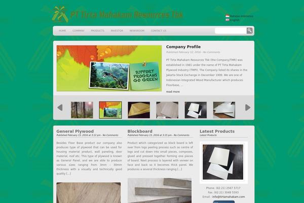 tirtamahakam.com site used WP-Creativix