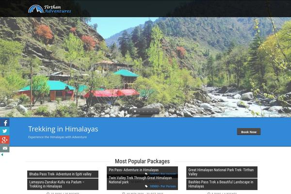 Tour Package theme site design template sample