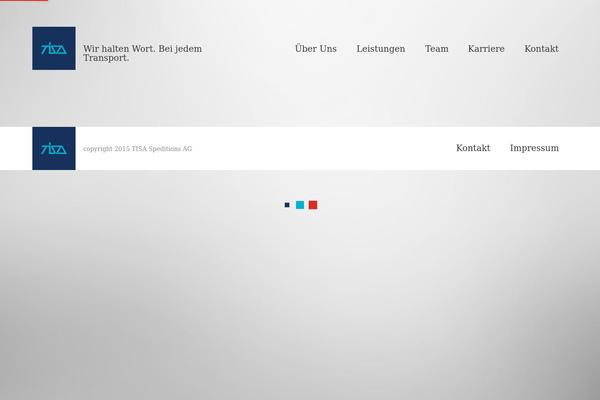 Tisa theme site design template sample