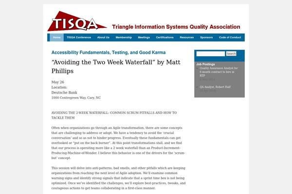 tisqa.org site used Twentyten-child