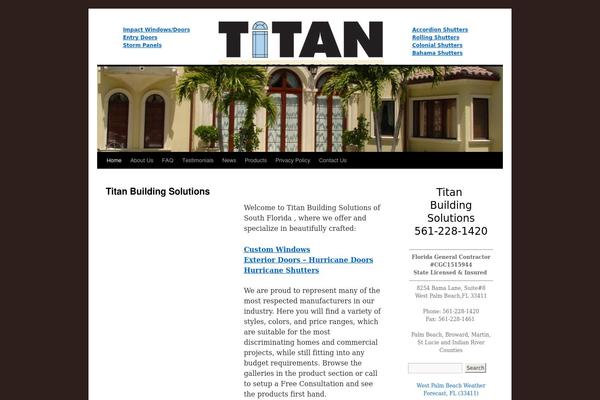 Titan theme site design template sample