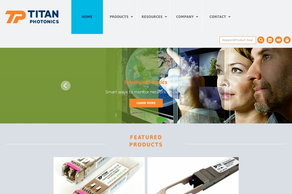 Titan theme site design template sample
