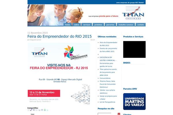 Titan theme site design template sample