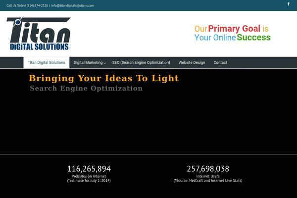 Modernize theme site design template sample