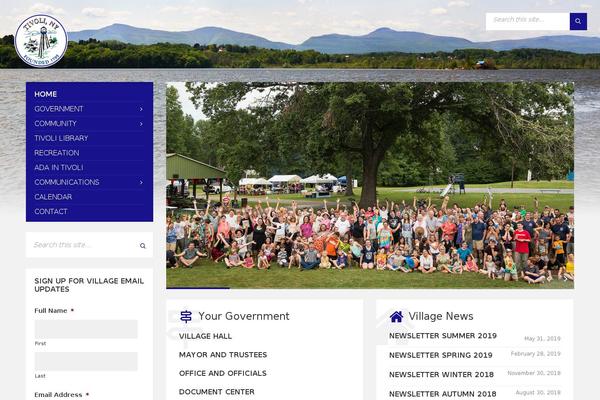 TownPress theme site design template sample
