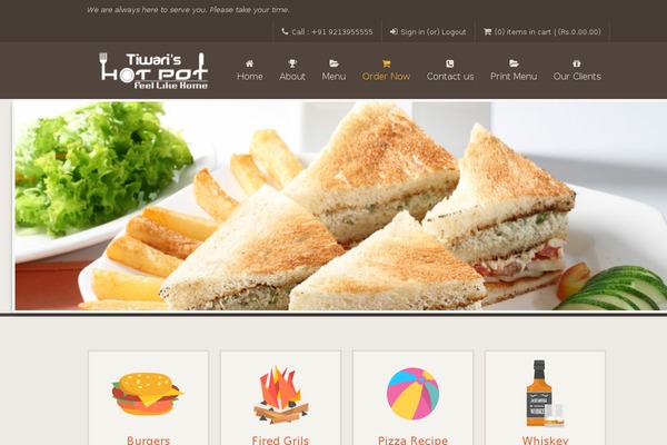 Sushi theme site design template sample