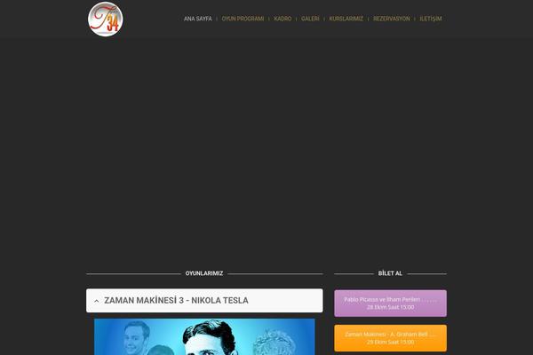 Theater theme site design template sample