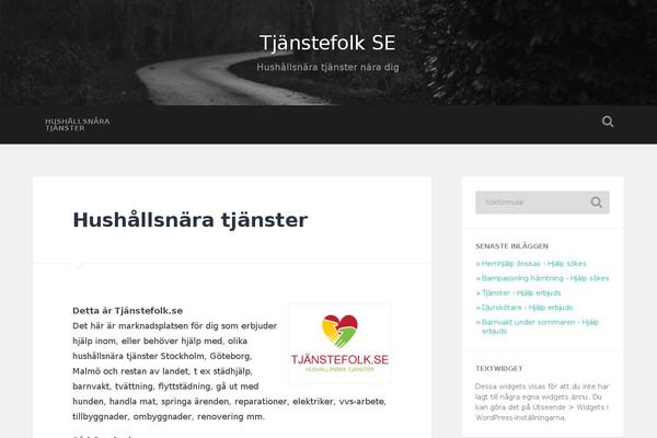 Baskerville theme site design template sample