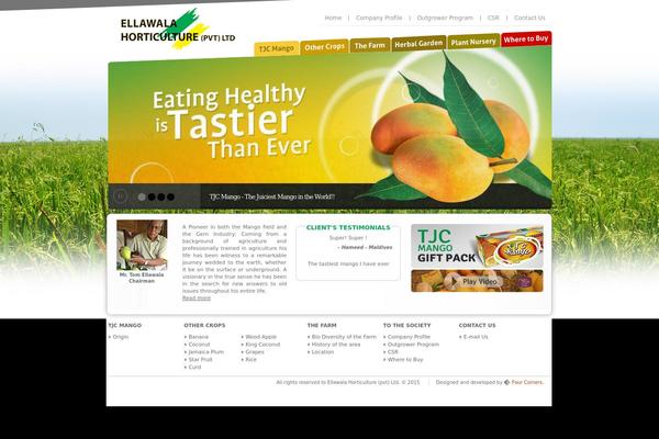 Agro-child theme site design template sample