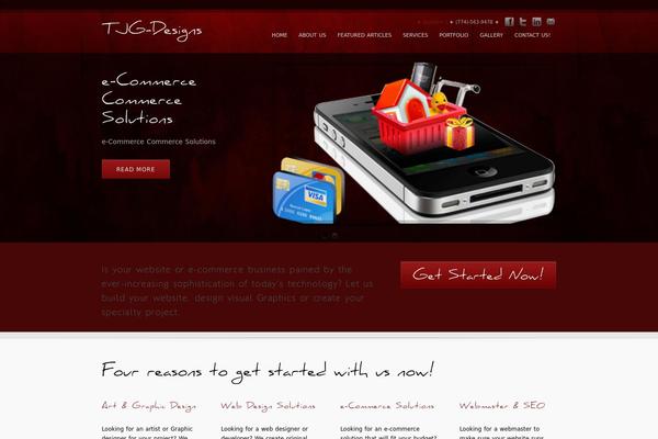 inFocus theme site design template sample