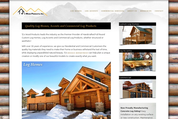 tjswood.com site used Tj