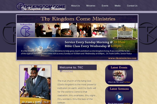 Site using Church Pack plugin