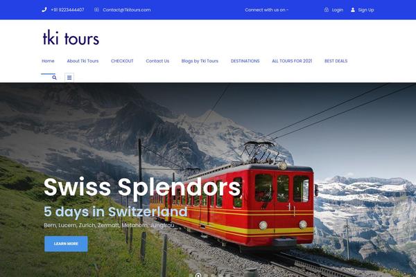 Site using Wp-travel plugin