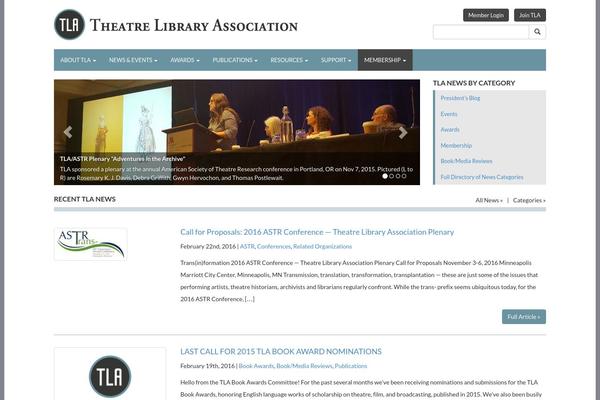 Tla theme site design template sample