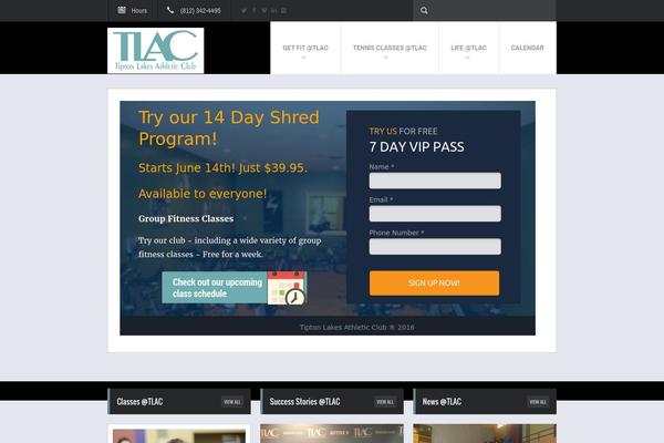 Fit Wp theme site design template sample