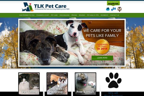 PetCare theme site design template sample
