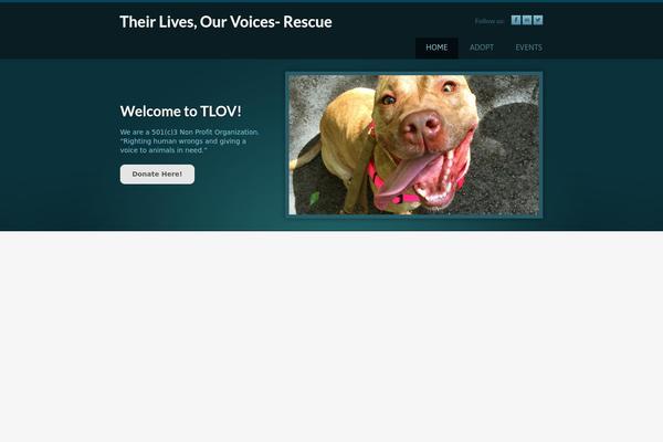 Rescue theme site design template sample