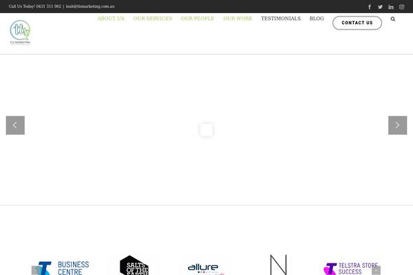 Avada Child theme site design template sample
