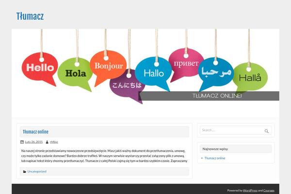 Courage theme site design template sample