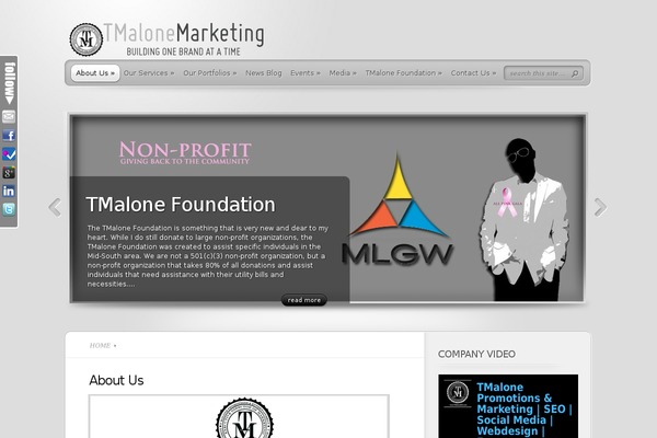 Site using Our Team Showcase plugin