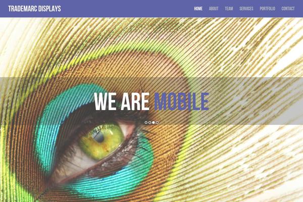 Jarvis theme site design template sample