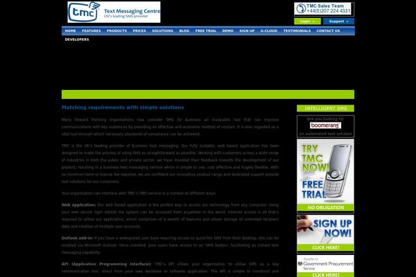 tmcsms.com site used Boomerang