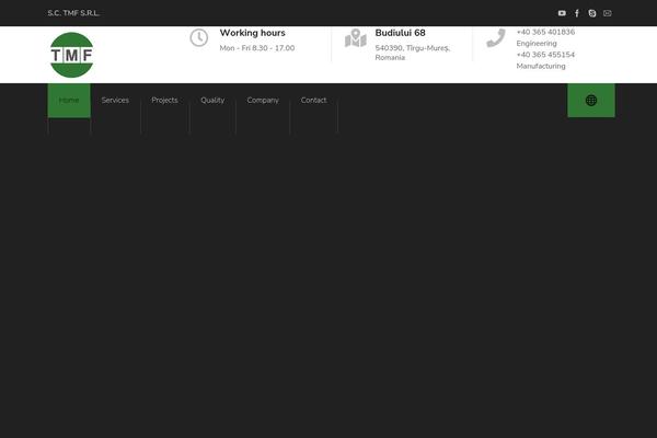 Samatex theme site design template sample