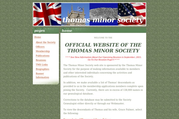 tmsociety.org site used Flowergarden
