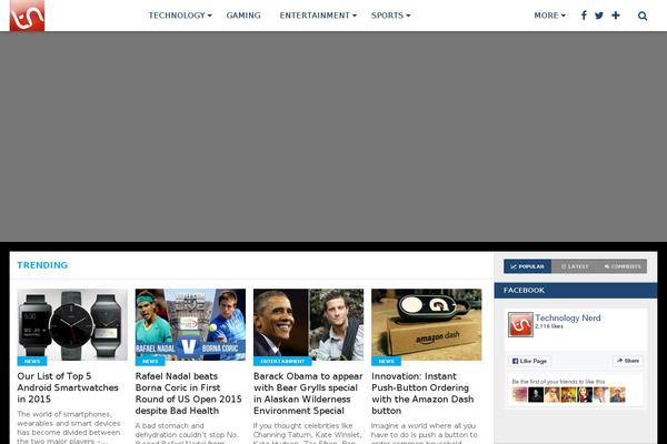 Top News theme site design template sample