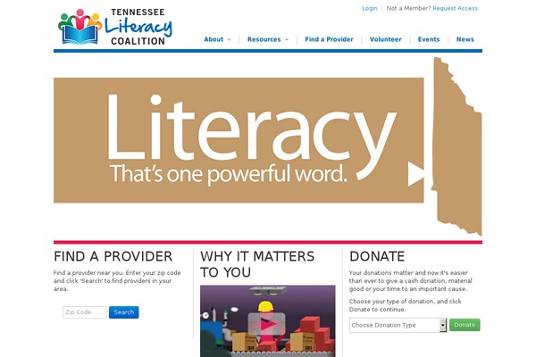 tnliteracy.org site used Tlc