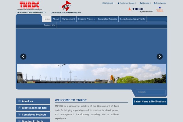 Site using TablePress plugin