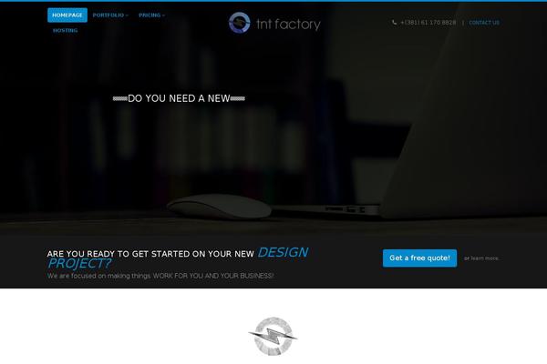 Porto Child theme site design template sample