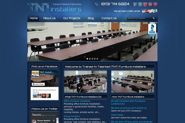 Tnt theme site design template sample