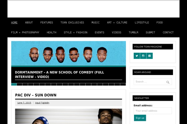 toanmagazine.com site used Dynamic News