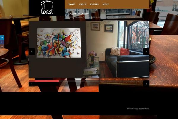 Coffee Shop theme site design template sample