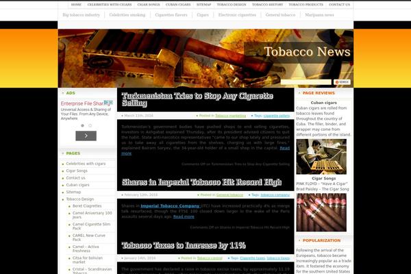 Orange Flower theme site design template sample