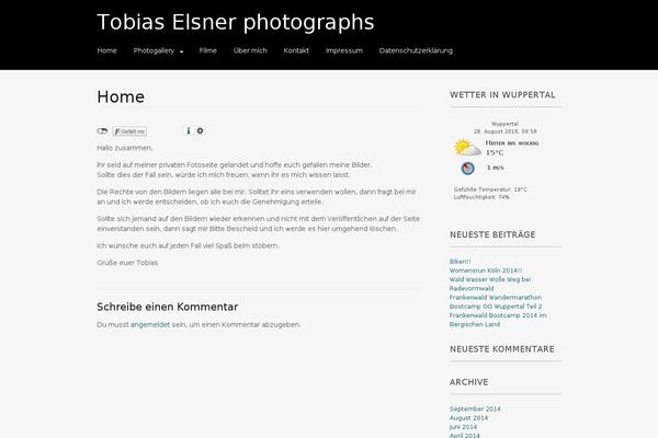 Portfolio Press theme site design template sample